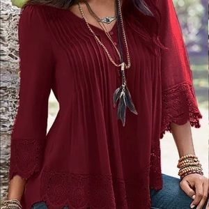 ZANZEA Women Lace Crochet Floral Bell